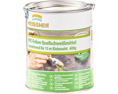 Heissner PVC film solvent welding agent for 15 m adhesive seam, 600 g