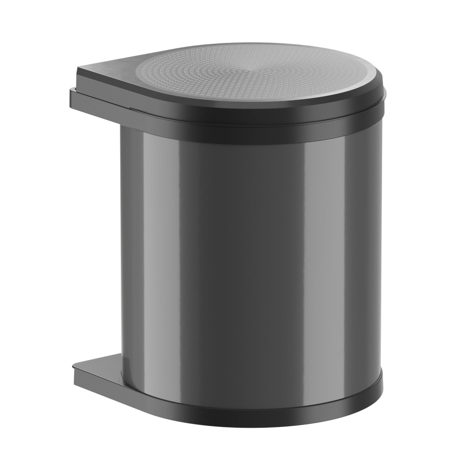 Hailo Waste Bin 3515071 Mono Swivel Bin 15 Liters Installation from 40 cm Base Cabinet with Revolving Door Automatic Swivel Right or Left
