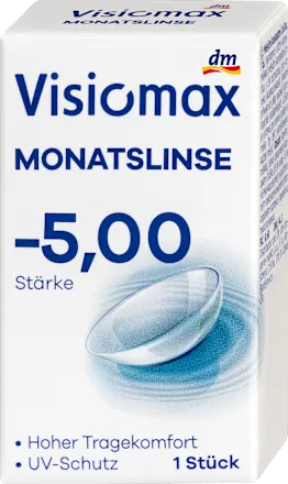 Visiomax Monthly contact lens, diopter -5.00, 1 piece