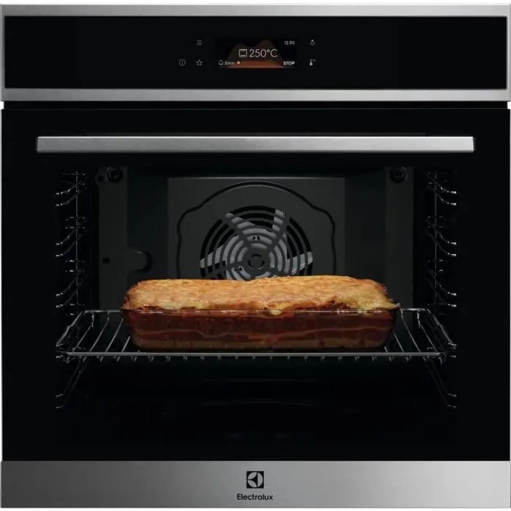 Pyrolytic oven – Convection oven with hot air function – ELECTROLUX EOF8P08X – 99 automatic recipes – Touchscreen control panel – Cooling tray