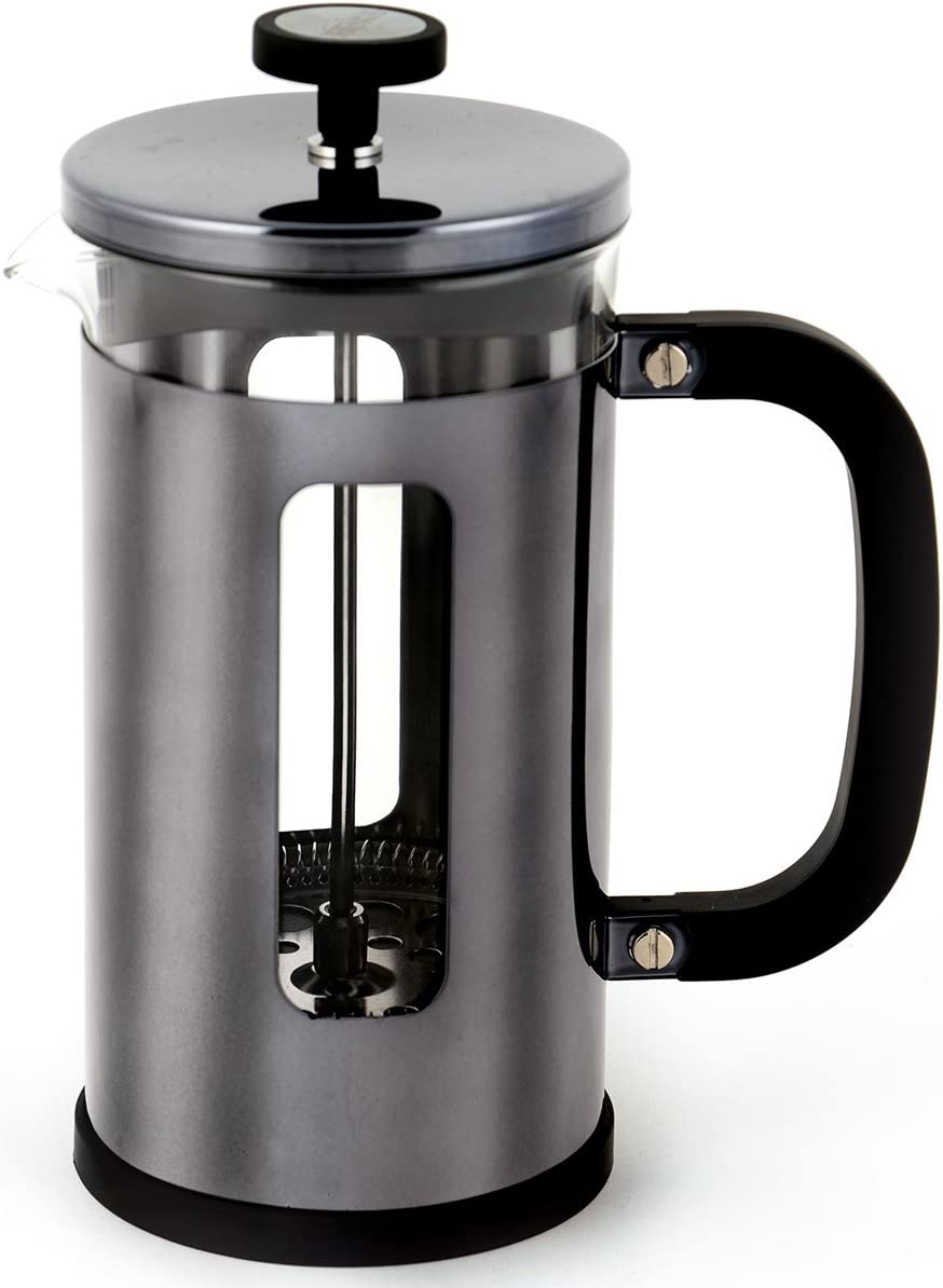 CREATIVE TOPS La Cafetière Pisa Coffee Maker, Dark Metal Grey - 1 Litre (1¾ Pints)