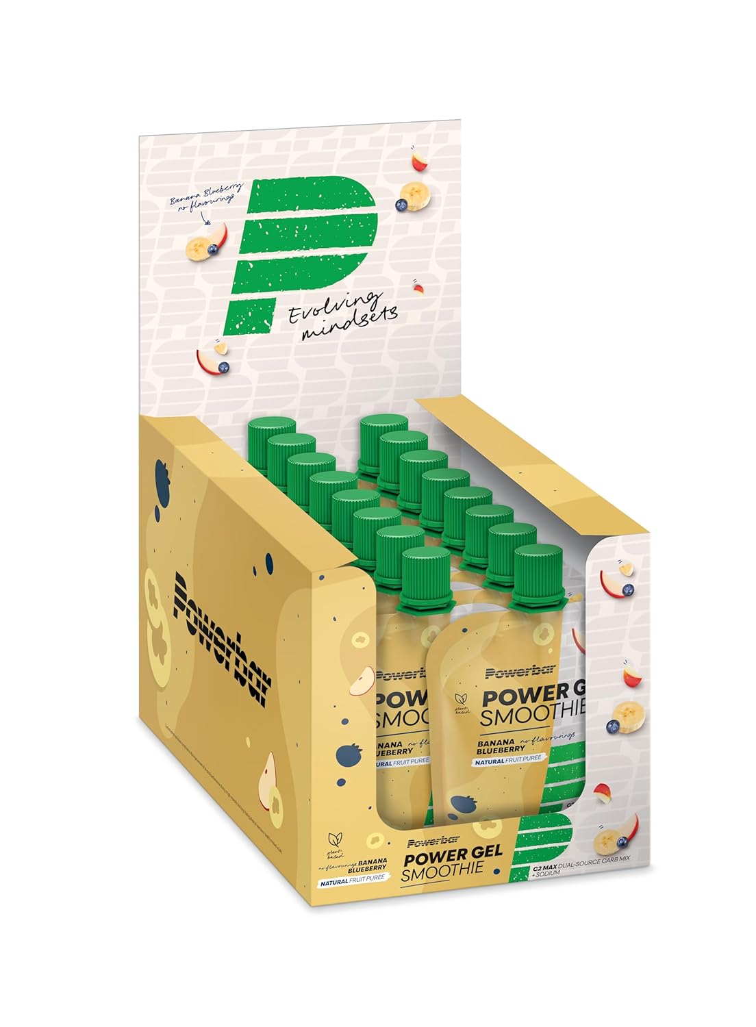 PowerBar Performance Smoothie from Fruit Puree with Carbohydrates, Maltodextrin & Sodium Energy Gels Without Preservatives Vegan 1440 g
