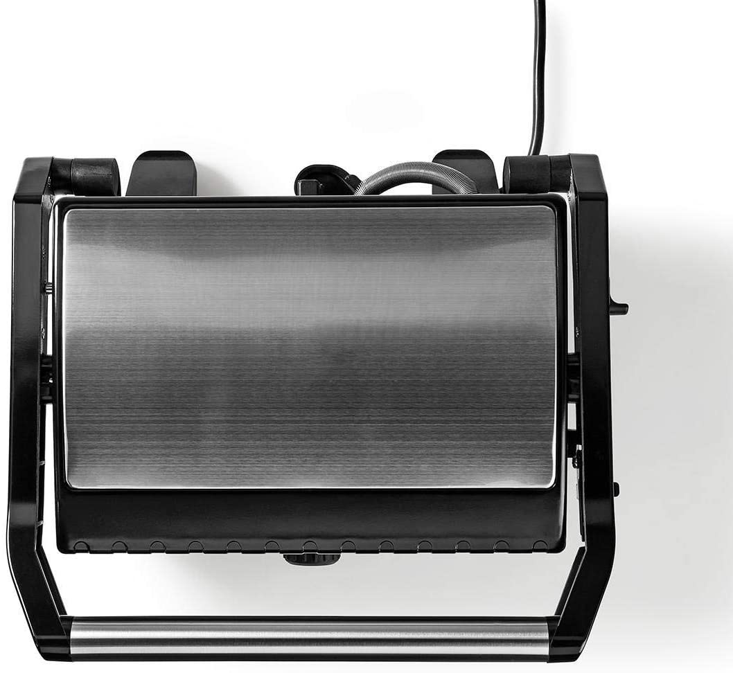 TronicXL Compact Grill 1600 Watt Foldable Top Bottom Grill Electric Grill Electric Grill Table Grill Sandwich Toaster Non-Stick Coating Panini Maker Sandwich Burger BBQ Top Heat