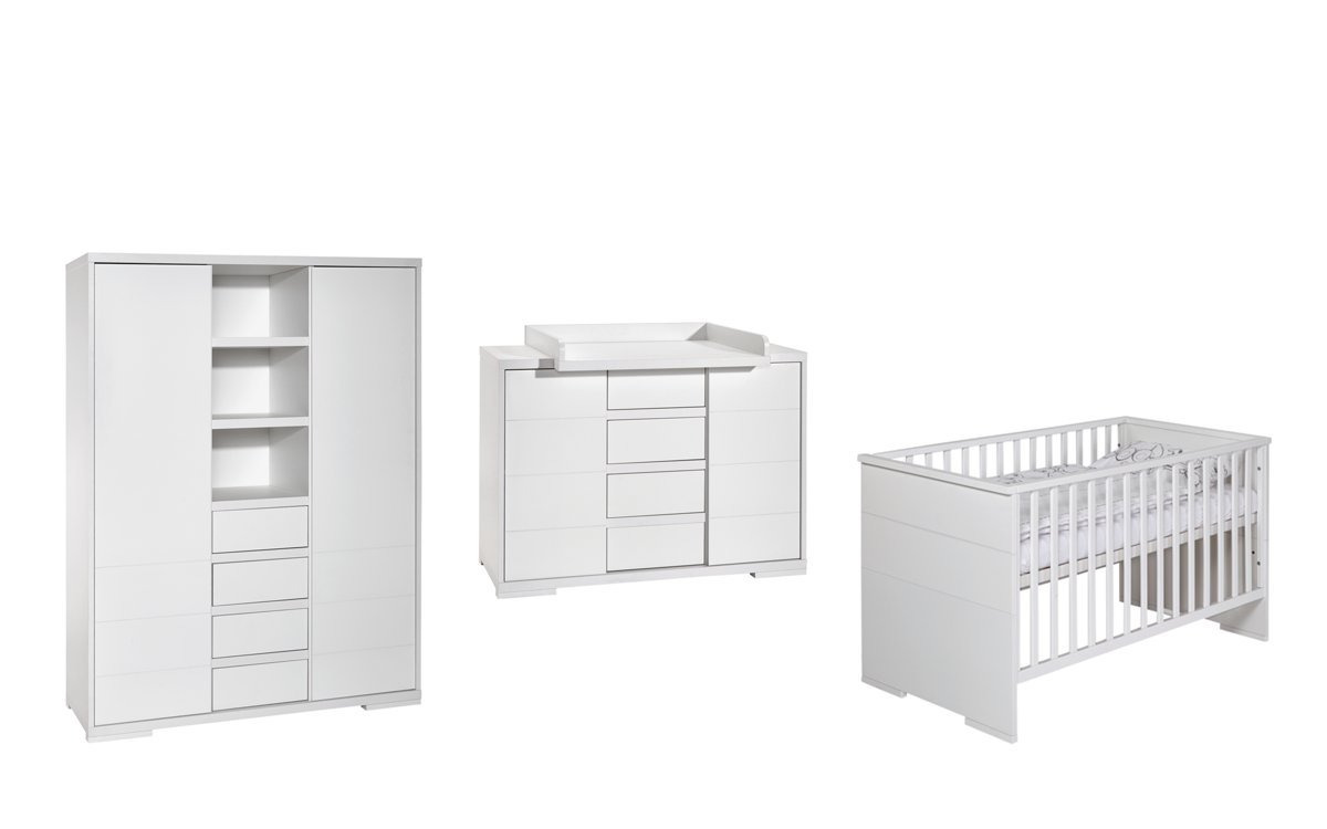 Schardt Maxx 11 864 52 02 Nursery Furniture 3-Piece Set Including Combination Cot / Changing Table and 2 Door Wardrobe