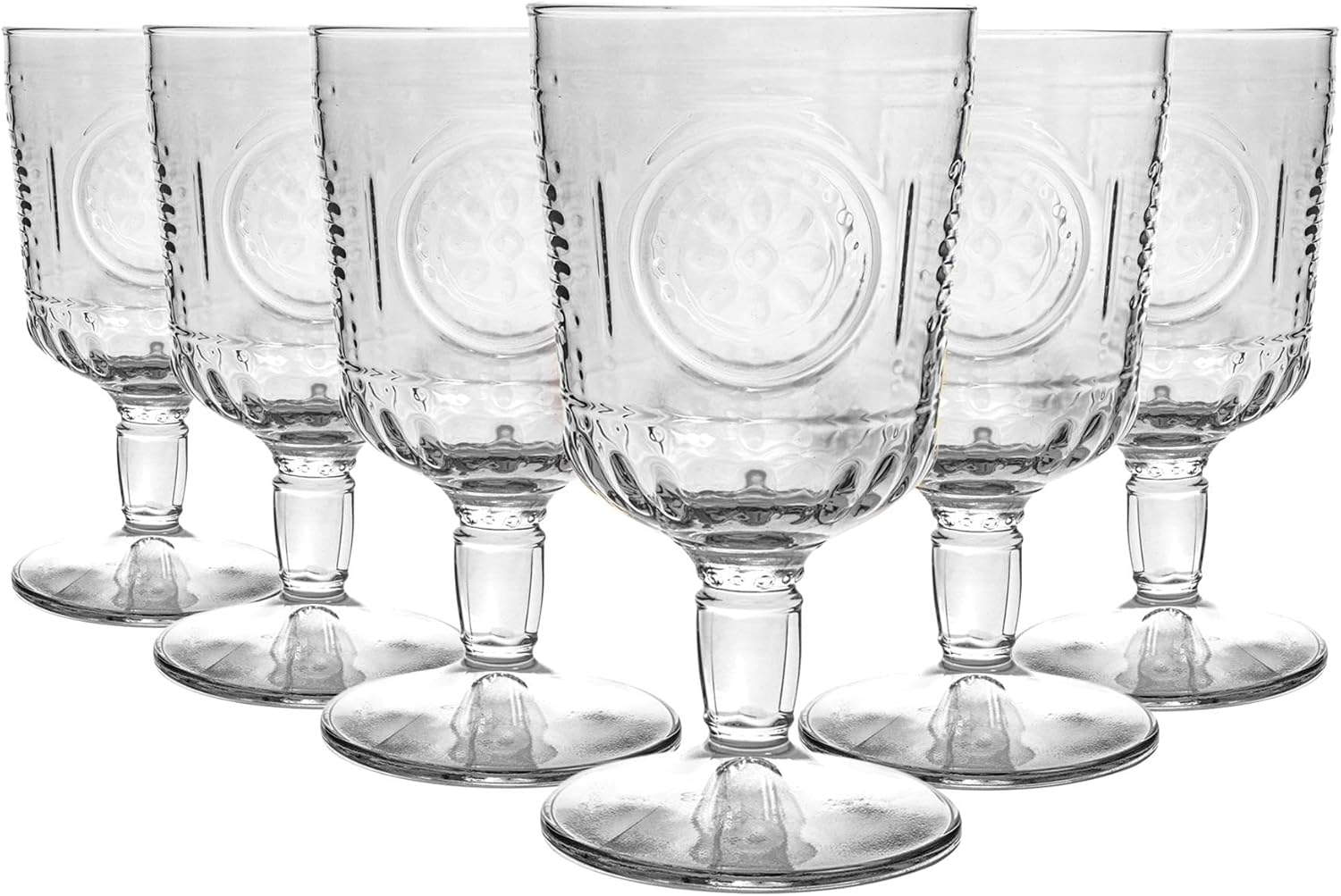 Bormioli Rocco Romantic Wine Glasses, 320 ml, Clear, Pack of 6