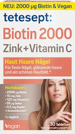 tetesept Biotin 2000 tablets 30 pieces, 18 g