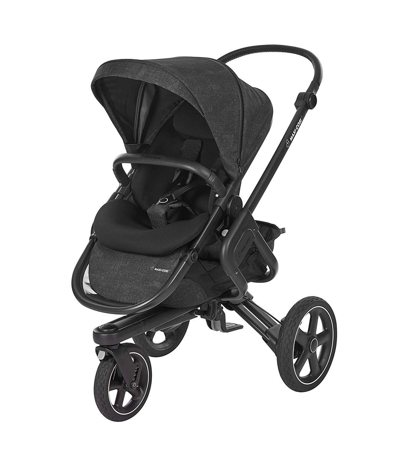 Maxi-Cosi Nova Combi-Pushchair Can Be Used From Birth to Approx. 3.5 Years, Comfortable Outdoor/Off-Road Pushchair 3 wheels