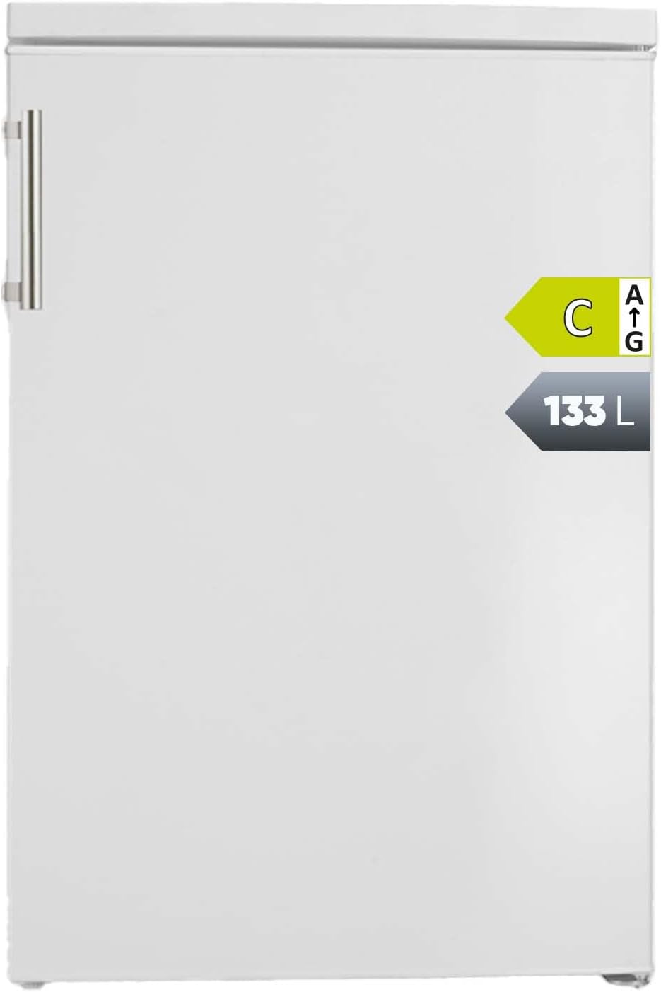 SEVERIN VKS 8843 [EEK C] Full-Room Fridge with 133 L Net Capacity, Freestanding with LED Interior Lighting, Only 37 dB, White
