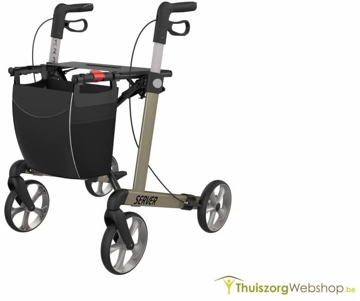 Adhome SRWRM550 55 cm Lightweight Folding Rollator Red
