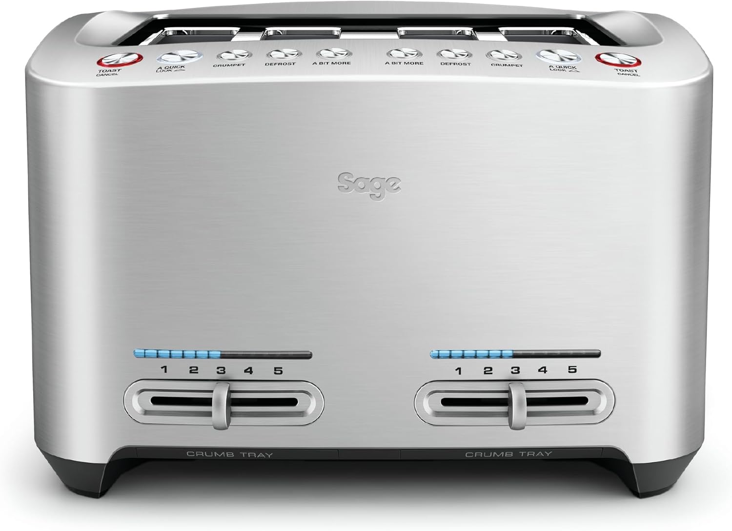 Sage Appliances the Smart Toast 4-slice toaster, stainless steel, BTA845