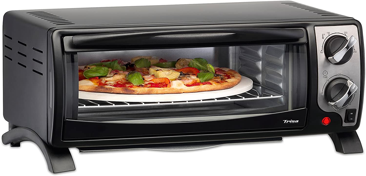 Trisa Electronics 7355.4211999999998 Mini Oven, 13 Litre, 1400 Watt, Black