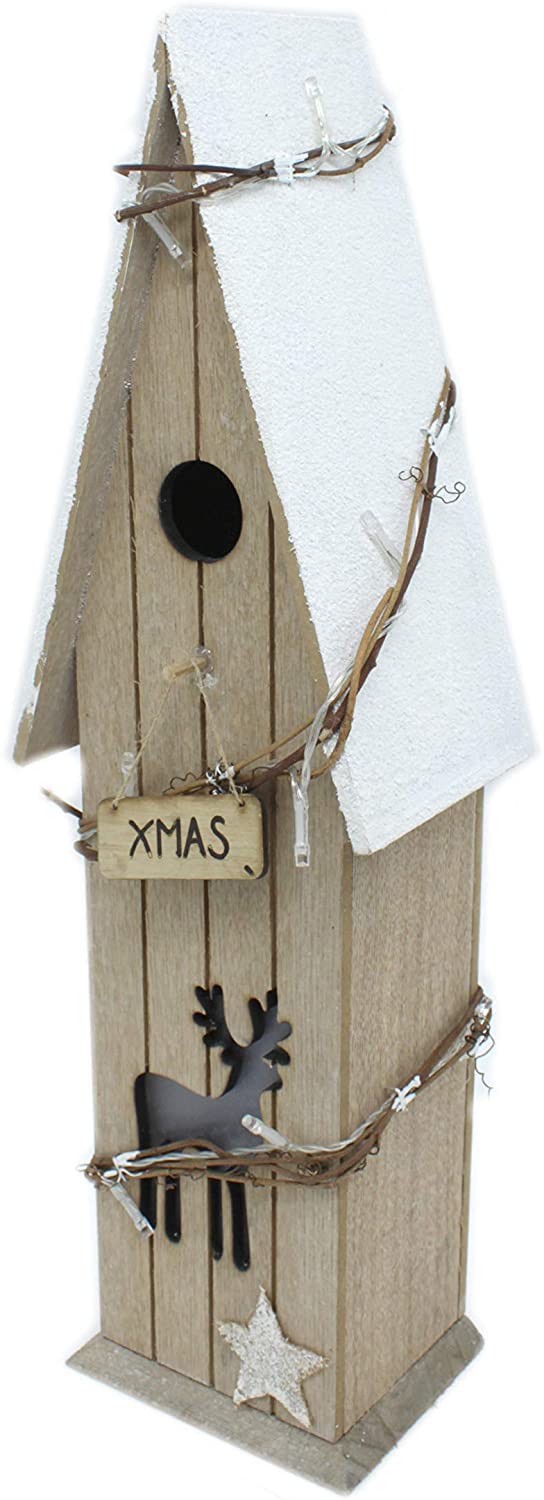 DARO DEKO Daro Decorative Led Wooden House 54 Cm