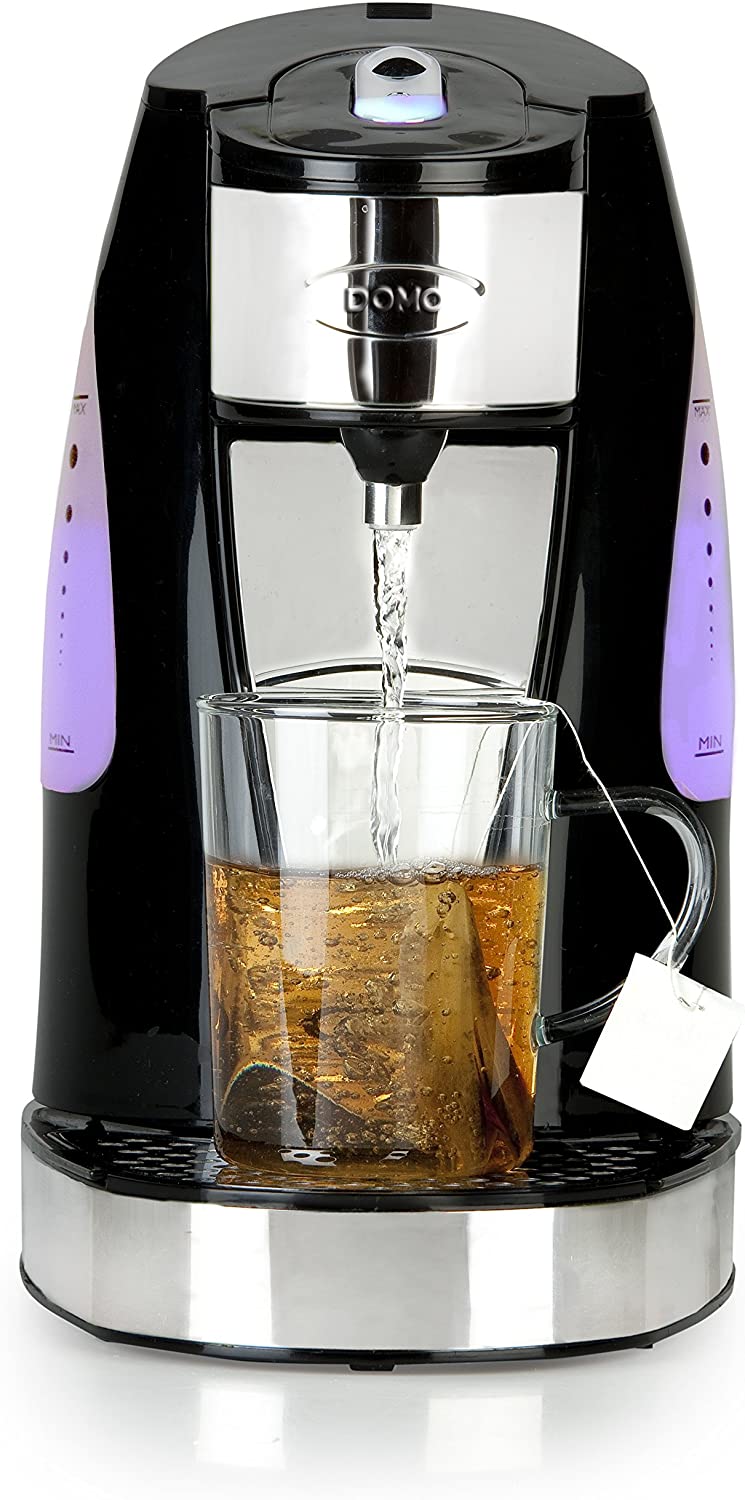 Domo DO482WK My Tea Kettle, Plastic, 1.5 Litres, Stainless Steel, White