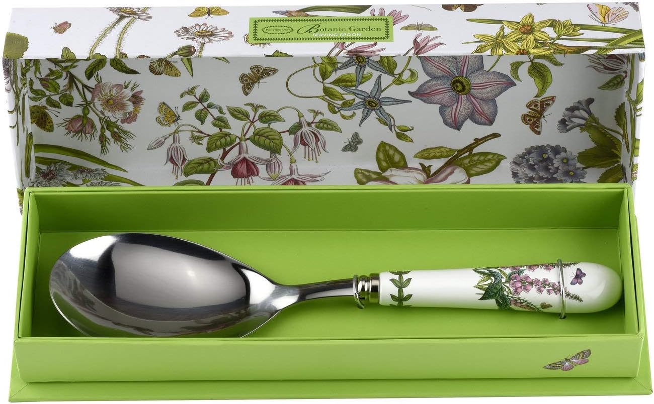 Portmeirion Botanic Garden Serving Spoon, Porcelain Multi-Colour, 26 x 7 x 5 cm