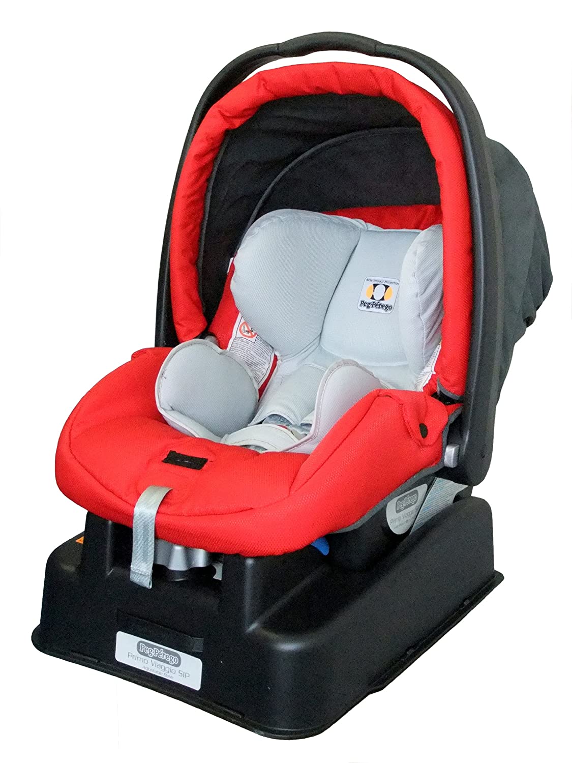 Peg Perego Primo Viaggio SIP Car Seat with Adjustable Height Base), Design: Rubino