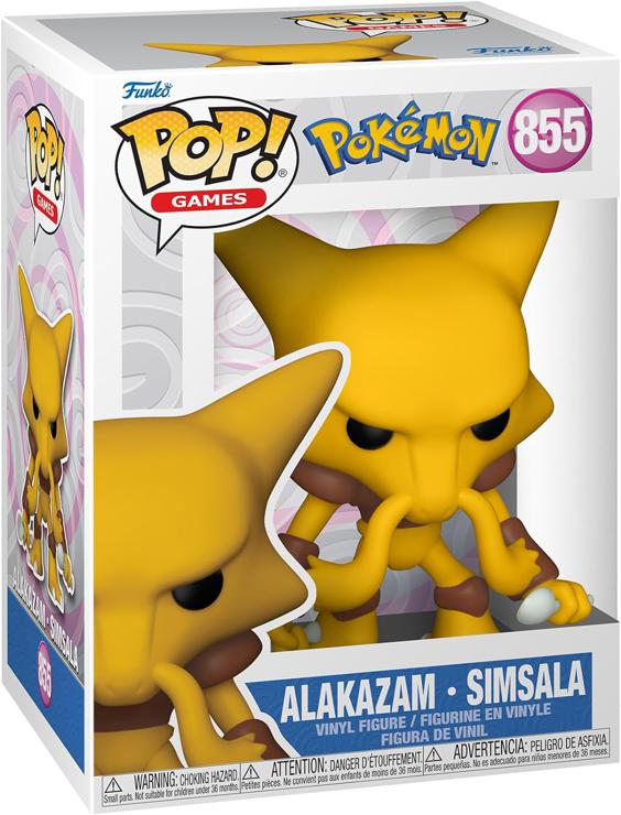 Funko POP! Games: Pokemon - Alakazam - Collectable Vinyl Figure for Display - Gift Idea - Official Merchandise - Toys for Kids & Adults - Video Games Fans