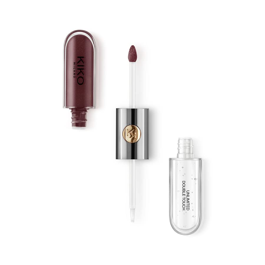 Kiko Milano Unlimited Double Touch 122 Liquid Lipstick with Long Hold (12 hours*) with 2 Step Application, Radiant Finish., ‎122 bordeaux