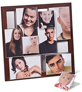 Philippi Variety Reloaded Frame Plexiglass Wood, Stainless Steel, 9 Photogr