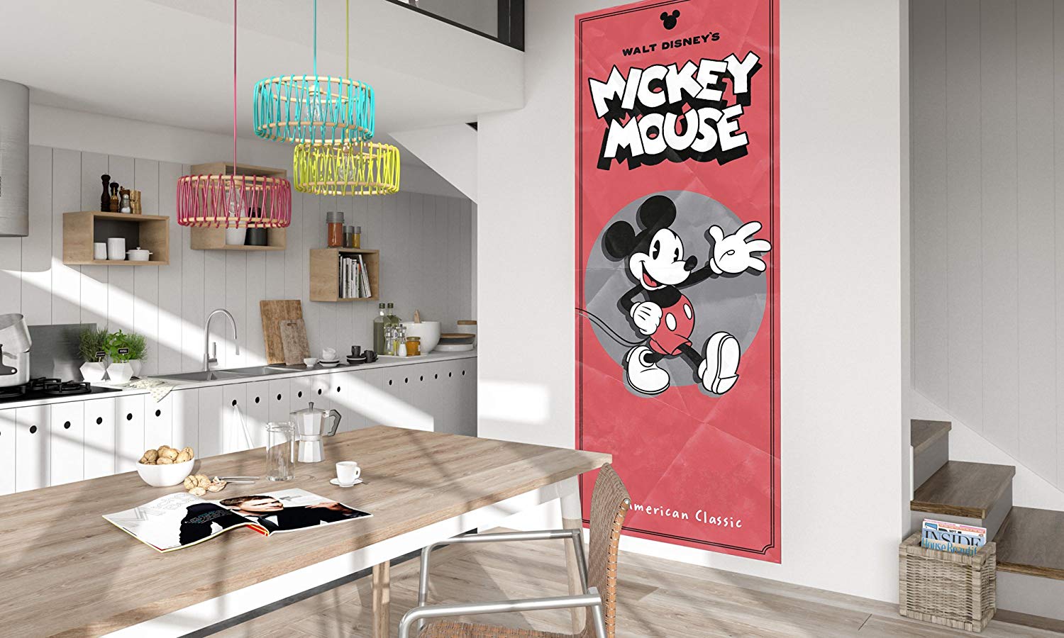 Komar 052 Dvd1 Wall Mural/Photo Wallpaper Red/Black/White