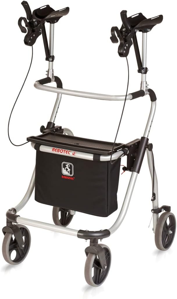 FabaCare Polo Yano Arthritis Rollator with Forearm Rests Foldable, Height-Adjustable, Made in Germany, up to 120 kg, S