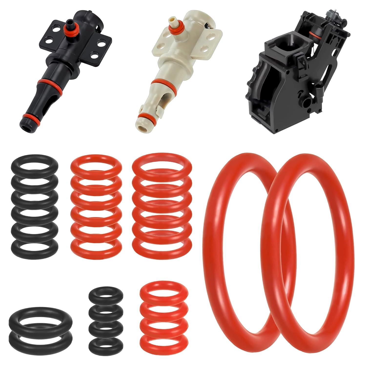 worahroe Pack of 30 Seal O-Rings for Philips Fully Automatic Coffee Machine Replacement Parts Sealing Rings Brewing Group Compatible with Philips Saeco Spidem Gaggia Coffee Machines for Support Valve Steam