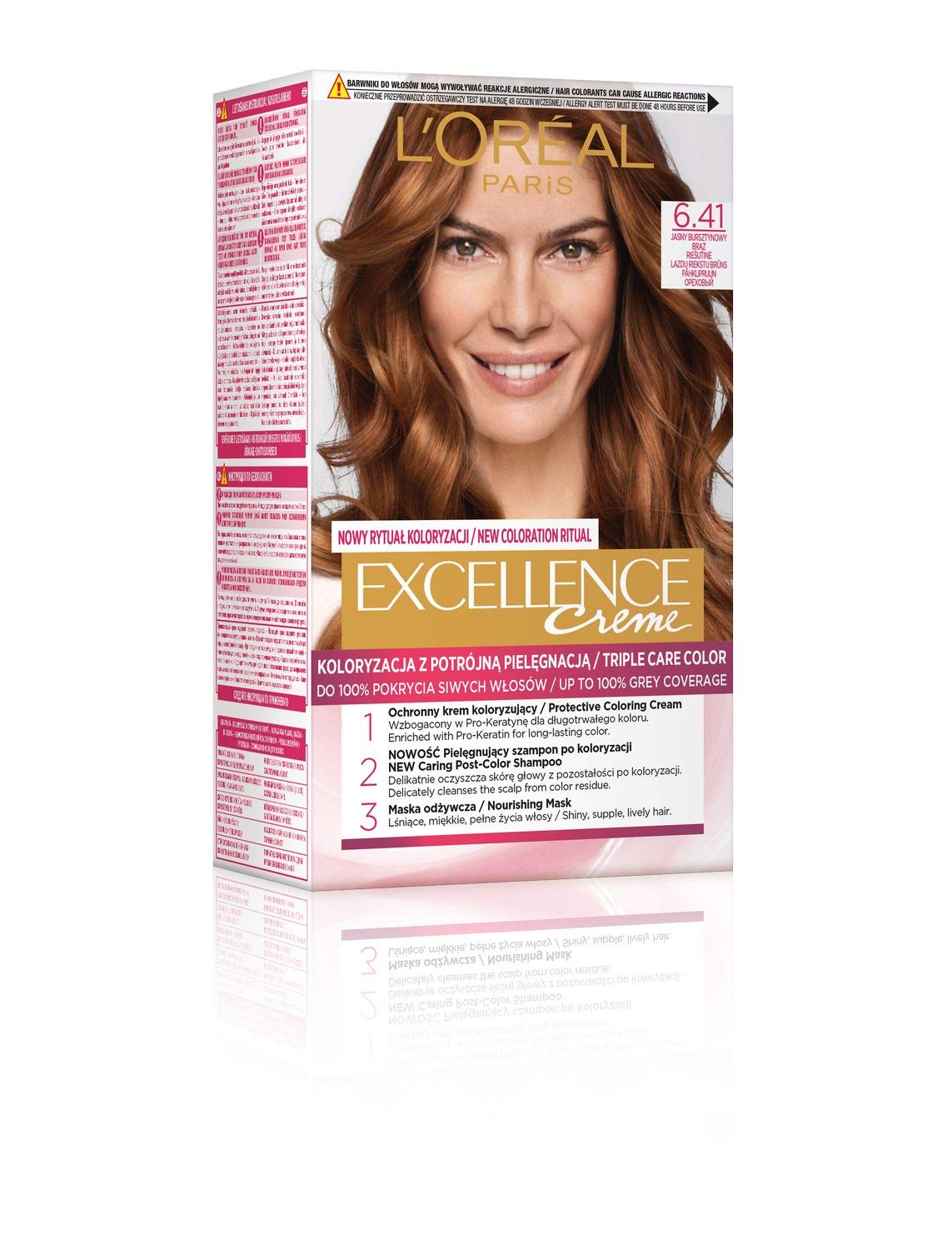 L'Oréal Paris L \ 'Oréal Paris Excellence 6.41 Hair Color - Light Amber Bronze