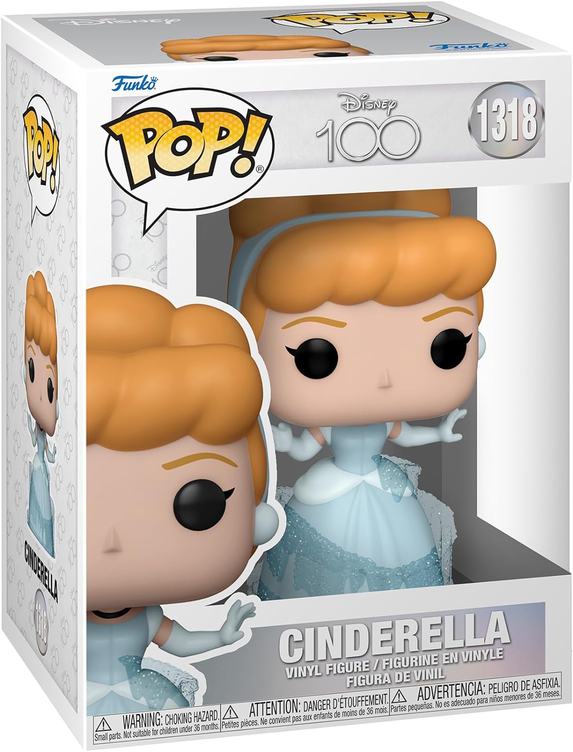 Funko Pop! Disney: Disney 100 - Cinderella - Vinyl Collectible Figure - Gift Idea - Official Merchandise - Toys For Children and Adults - Model Figure For Collectors and Display