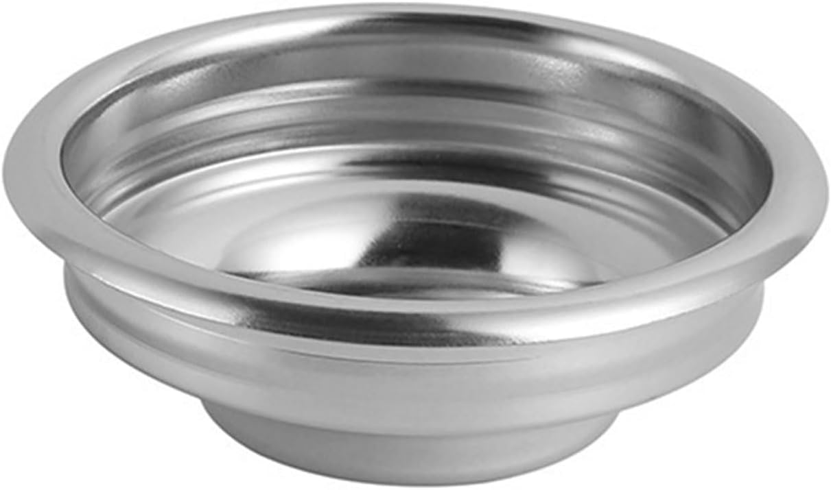 Lumi Zenva 58 mm Coffee Filter Basket Strainer, 1 Cup Pressureless Filter Basket for E61 Portafilter with Lightweight Design for Easy Cleaning and Espresso Preparation
