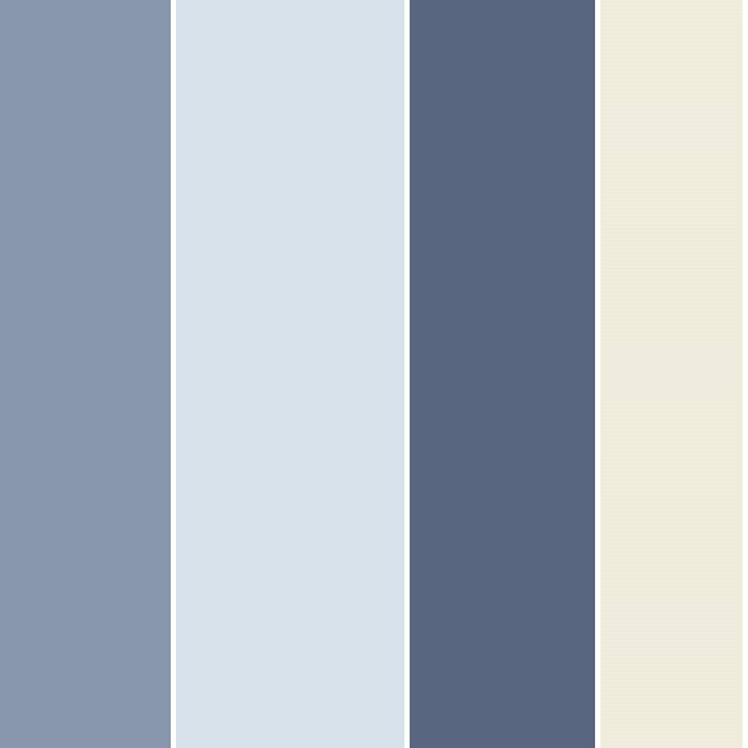 galerie-24 Gallery Smart Stripe Wallpaper - Blue, Beige, G23133