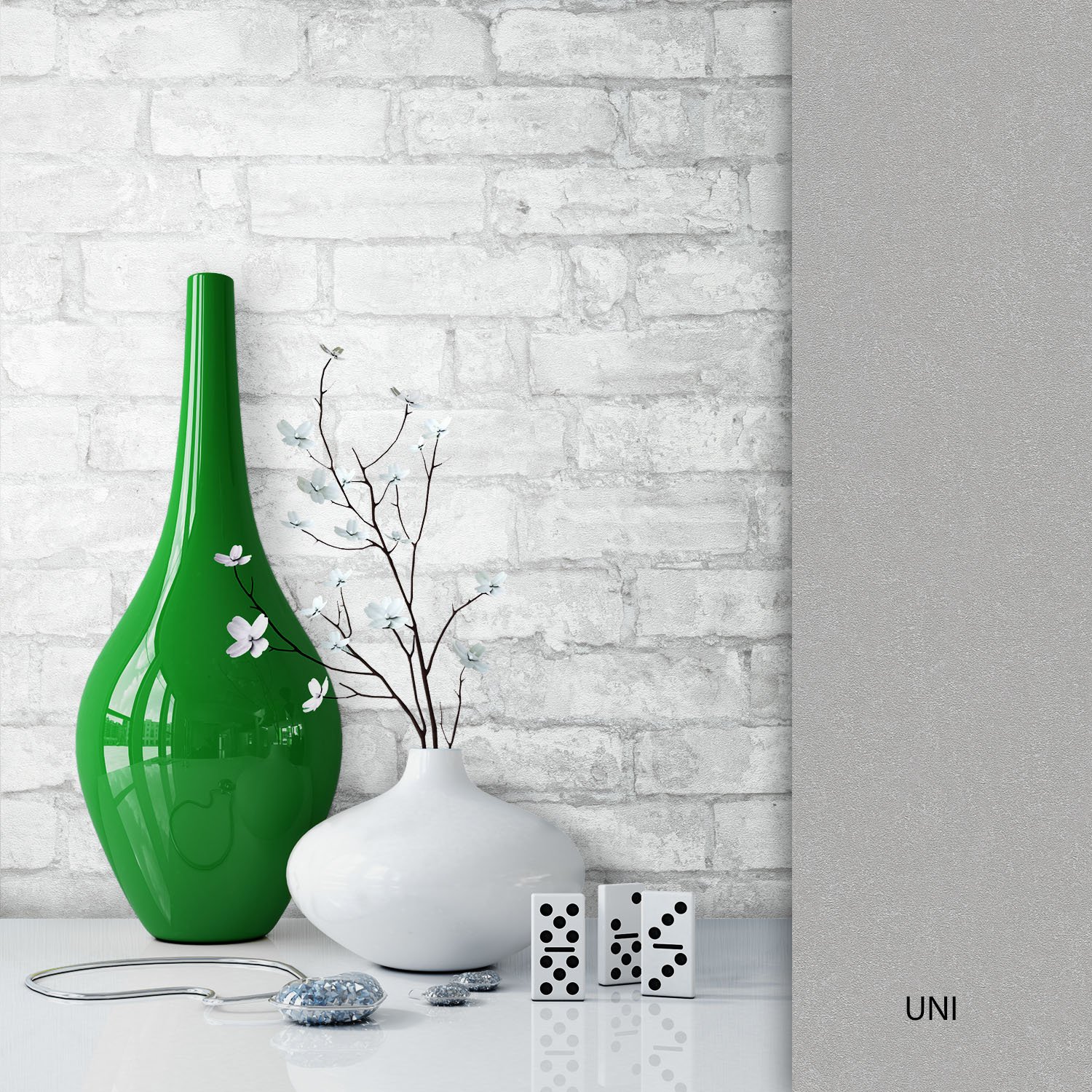 Newroom Design Newroom Grey Stone Pattern Beautiful Modern And Elegant Wallpaper Non-Woven