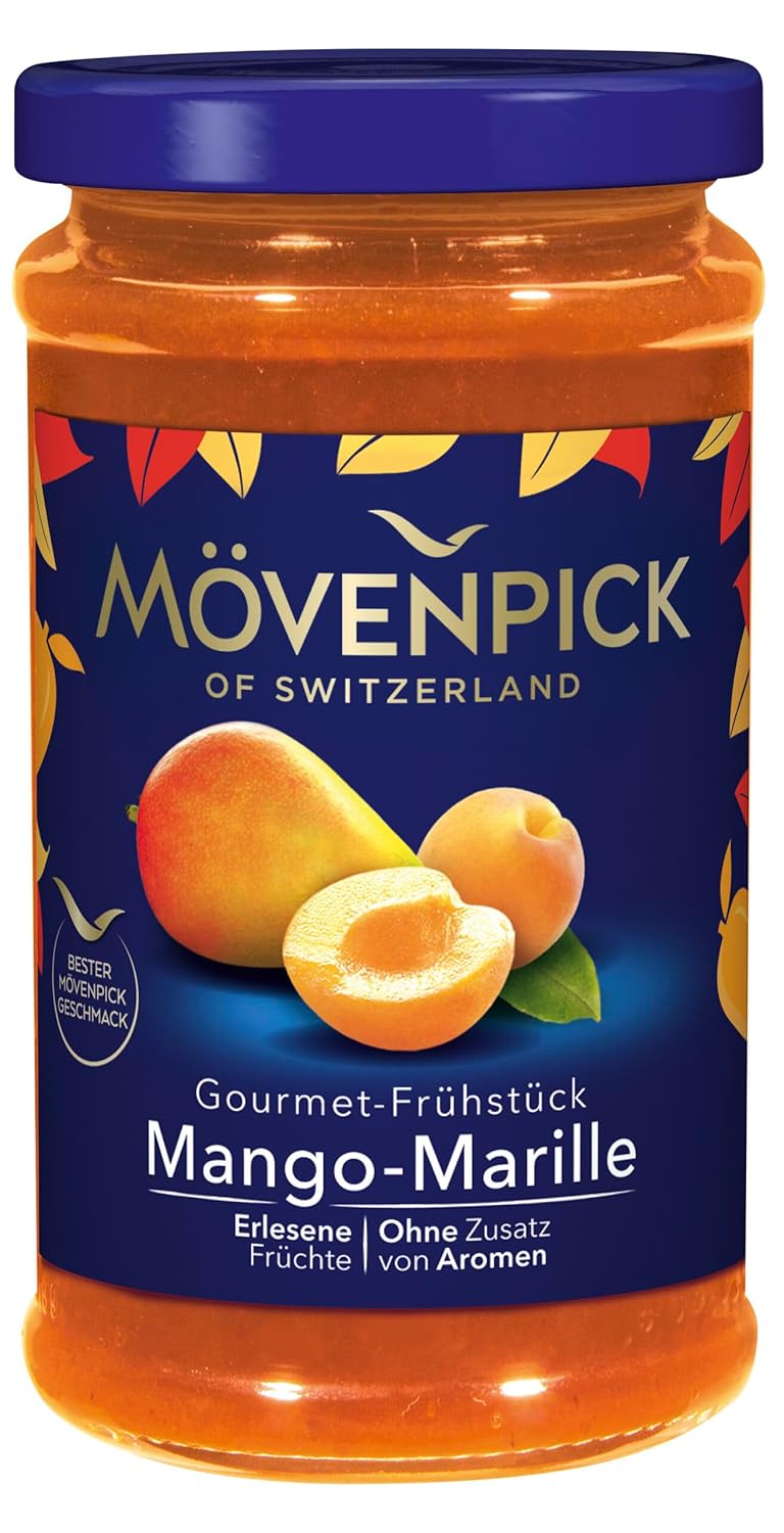 Mövenpick Gourmet Breakfast Mango Marilla, Premium Spread Fruit Spread, 250 g