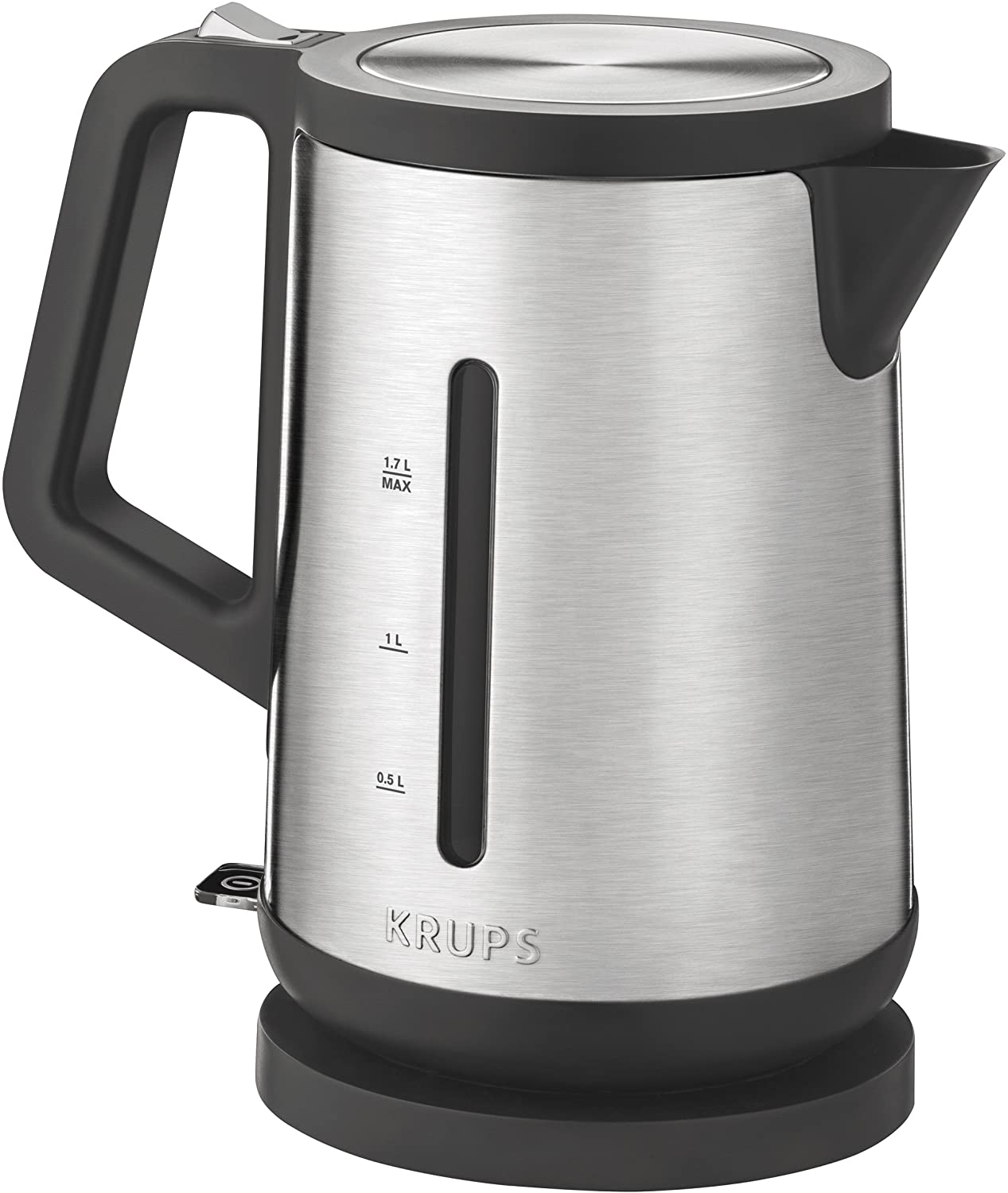 Krups BW442D Premium Kettle Control Line | Automatic Lid Opening | 1.7 L | 2,400 W | Stainless Steel / Black