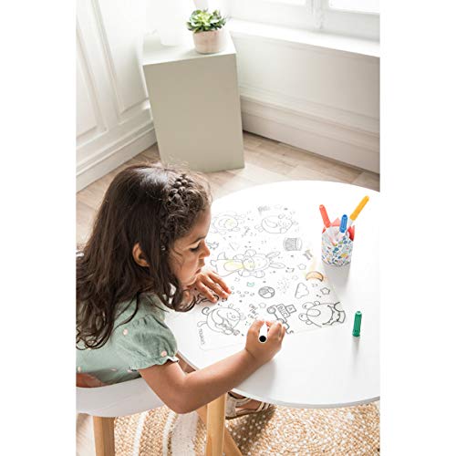 Noukies N1870. 85 Place Mat Monster Design White