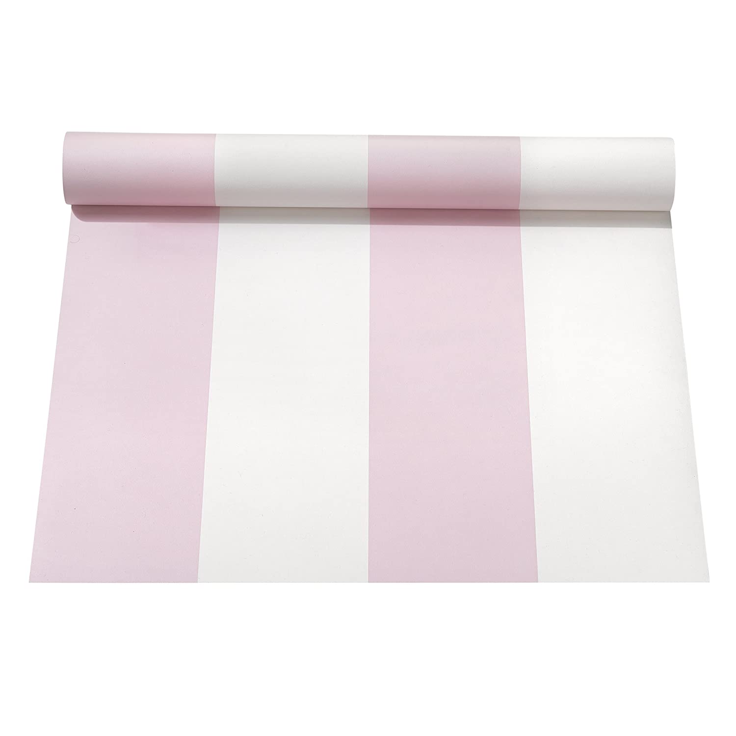 Christiane Wegner 0421 Wallpaper Stripes White Rose 10 m x 0.52 m