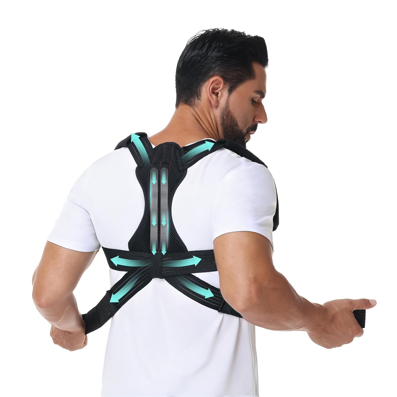 NovoBrace Back straightener, Upgraded Back for Women and Men, Posture Corrector, Straight Back Straightener, Shoulder Strap Posture Corrector, Back Pain Relief, Posture Corrector (S)