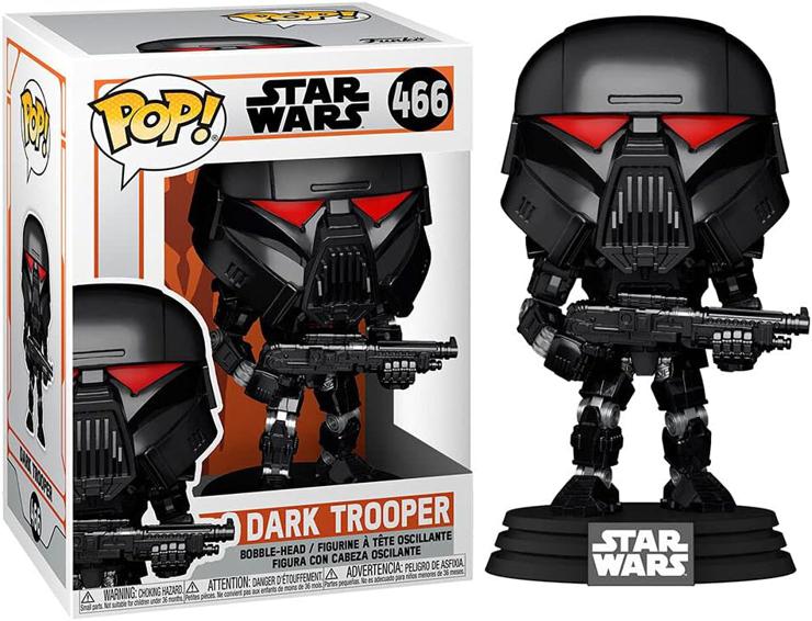 Funko 58289 POP Star Wars: Mandalorian – Dark Trooper (Battle)