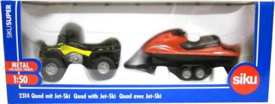 Siku Quad With Trailer And Jet Ski Yellow Red A
