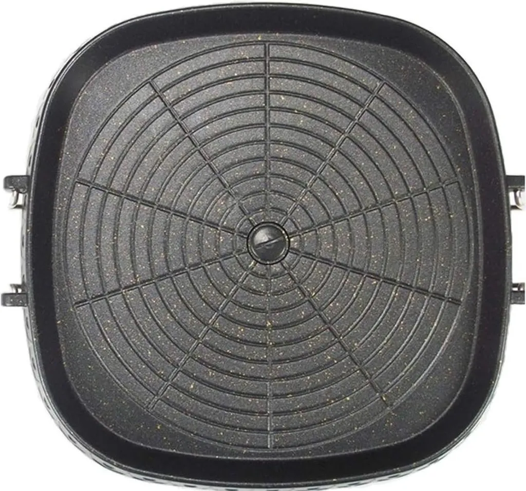 Markenlos Square grill pan - Korean style - smokeless grill - 1 piece - black - Maifanstein - 28 cm