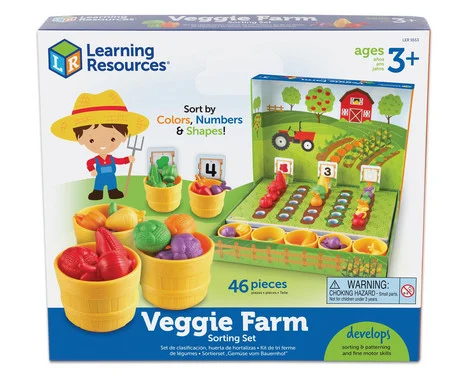 Across the board - vegetable sorting set