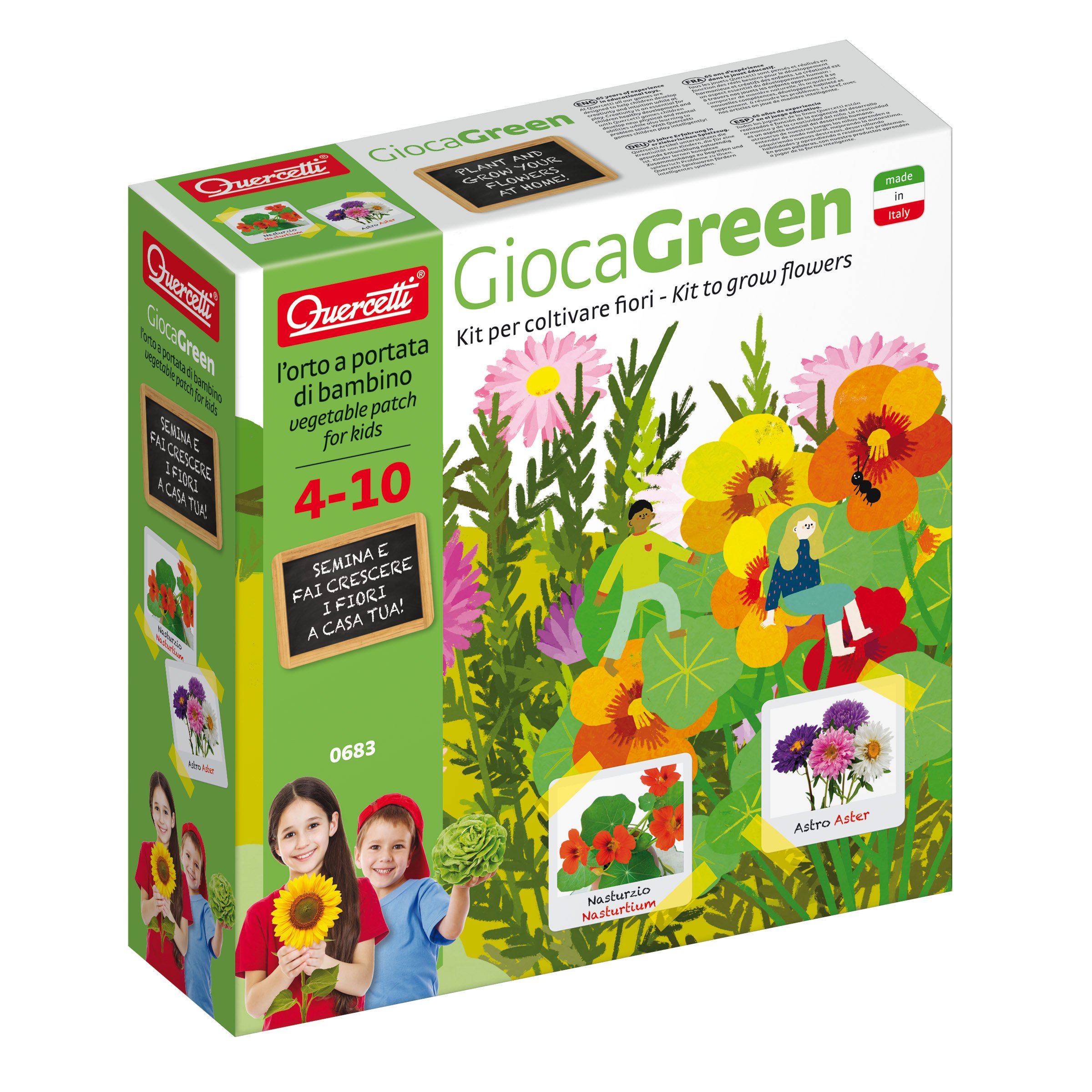Quercetti Green Flower Nasturtium Chinese Astrology
