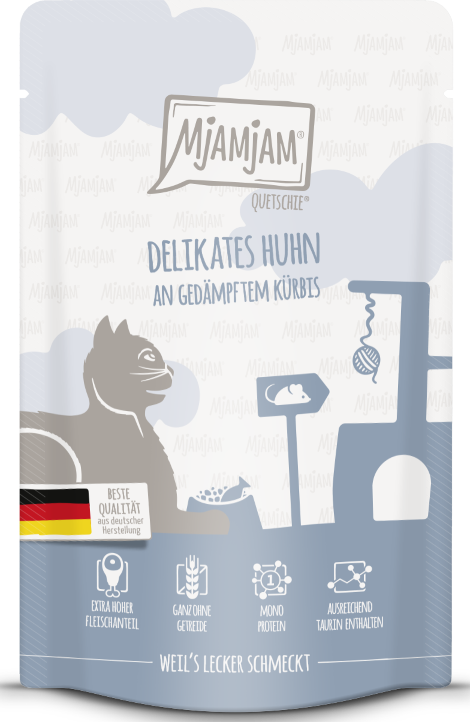 MjAMjAM Quetschie - Delicate chicken with steamed pumpkin 125g