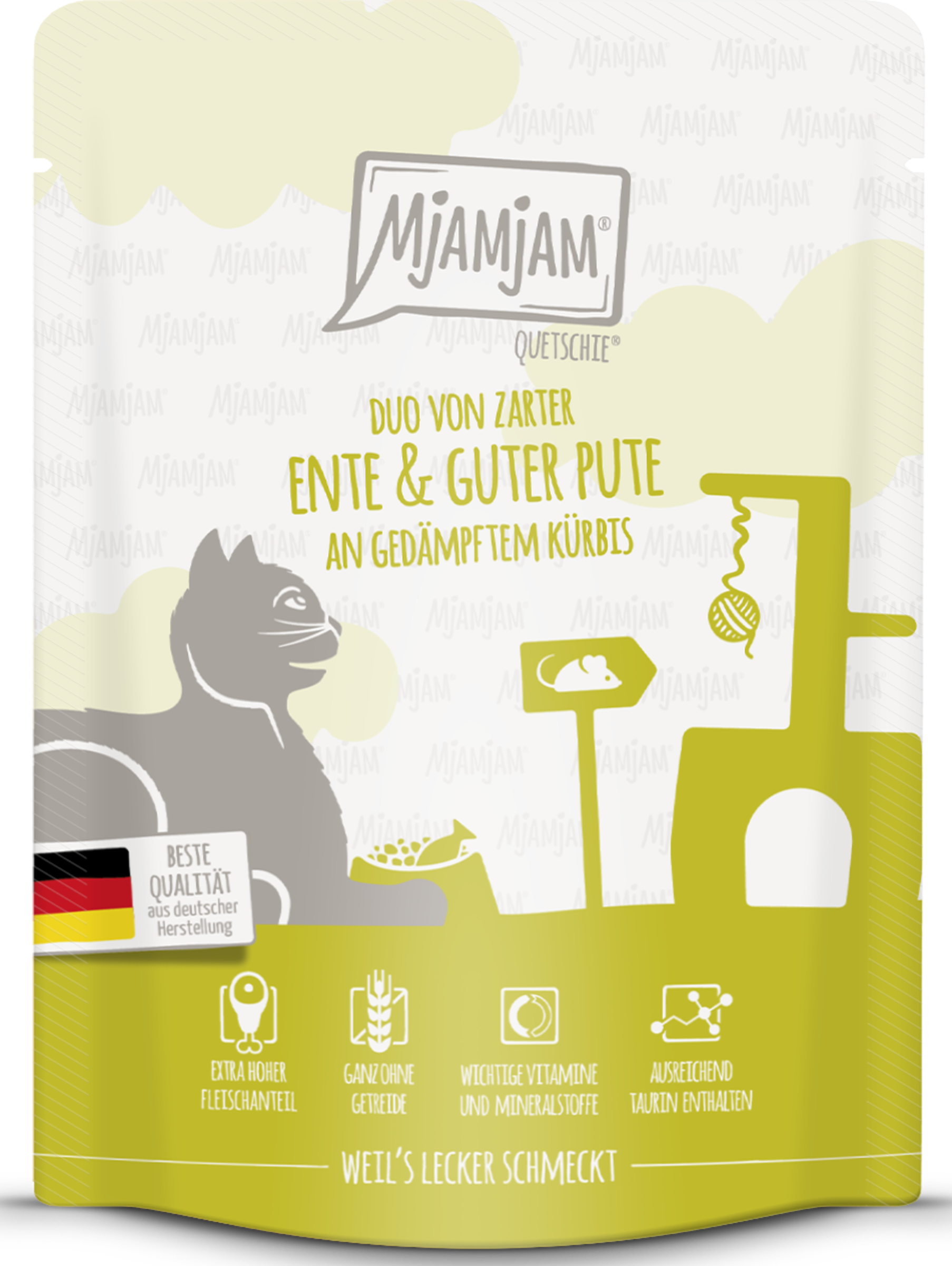 MjAMjAM Quetschie - Duo of tender duck & good turkey with steamed pumpkin 300g
