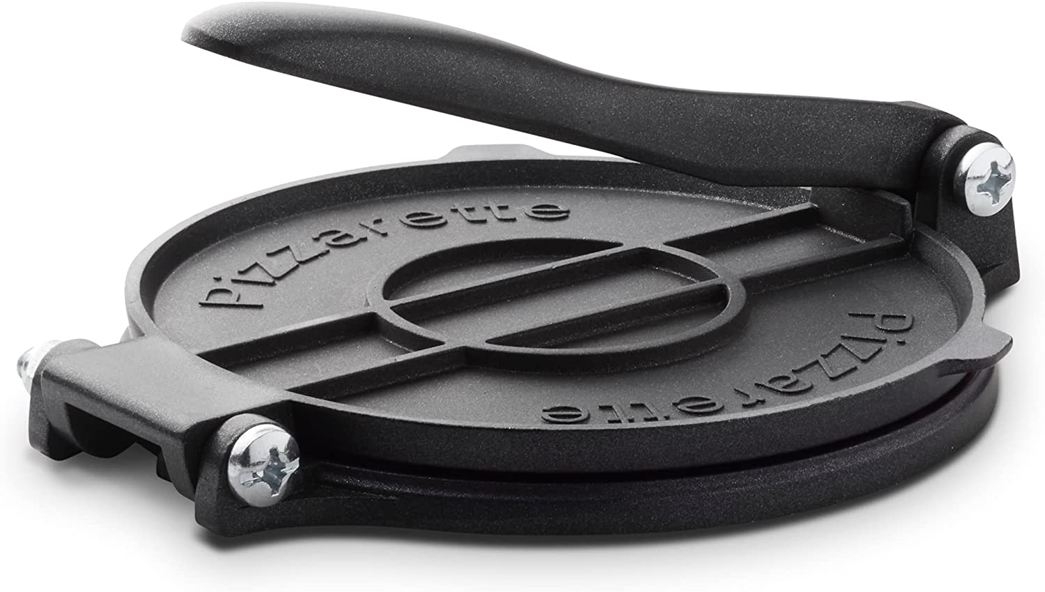 Emerio Pizza Dough Press Pizzarette-The Original Dough Press Made of Die-Cast Aluminium Ideal for 11 cm Mini Pizza Simply Quick and Easy to Right Dough Size and Thickness Dp-106498