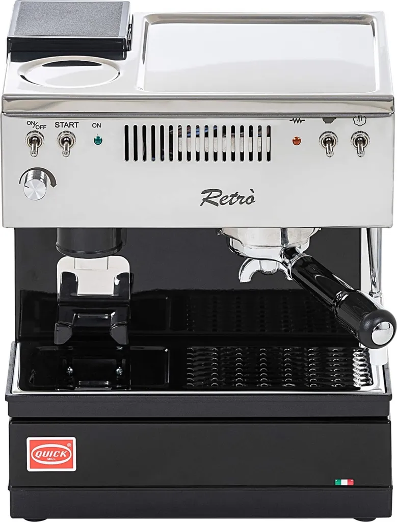 Quick Mill 0835 Espresso Machine Retro Black