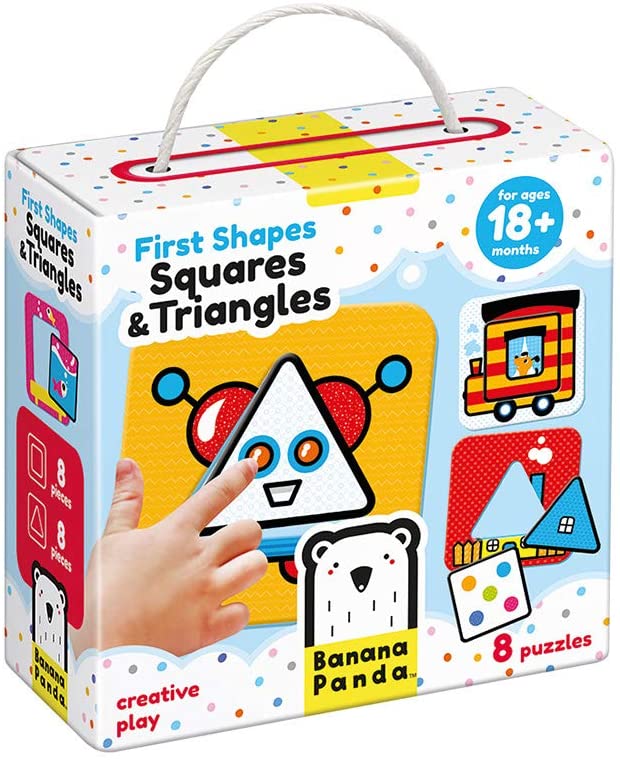 Banana Panda First Shapes Squares & Triangles Age 18M+ Puzzle