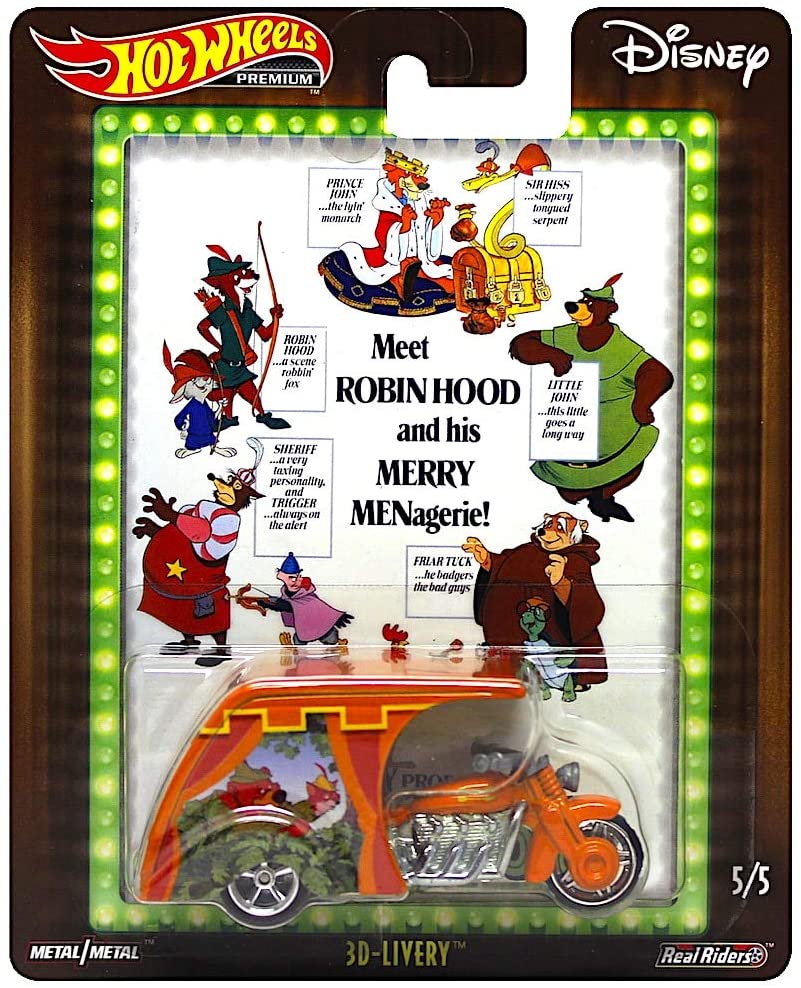 Hot Wheels Pop Culture Robin Hood 3D Livery 1: 64