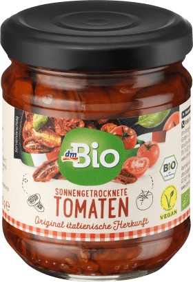 dmBio Sun-dried tomatoes, pickled in oil, 180 g