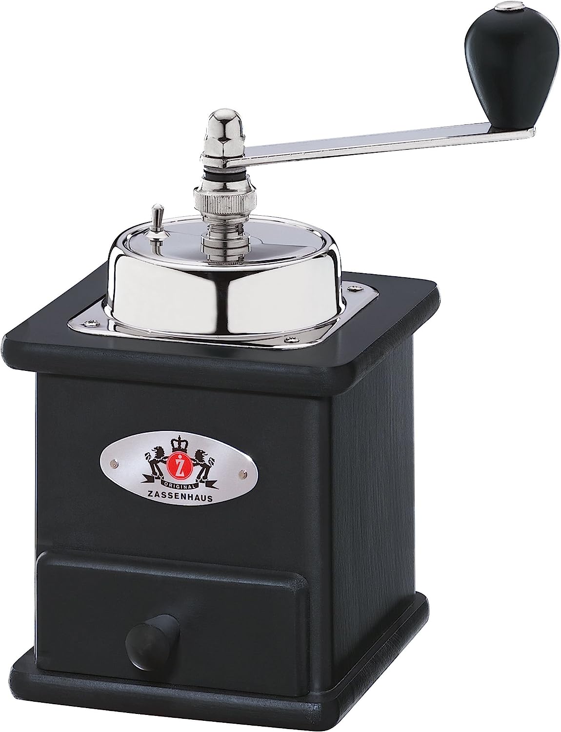 Zassenhaus Brasilia 0000040005 Coffee Grinder, Natural Wood, 19.8 x 11.9 x 12.4 cm, 20 x 12.5 x 12 cm