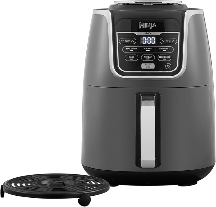 Ninja Hot Air Fryer [AF160EU] 6 Functions, 1750 W, 5.2 Liter, Non Stick Family Basket, Dishwasher Safe