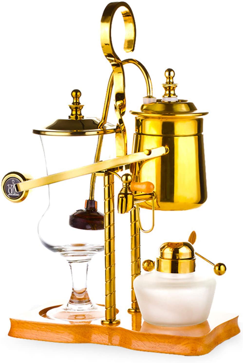 BNMY Vacuum Coffee Maker Siphon Coffee Machine Set Coffee Siphon Household Belgian Pot Royal Coffee Pot Silver